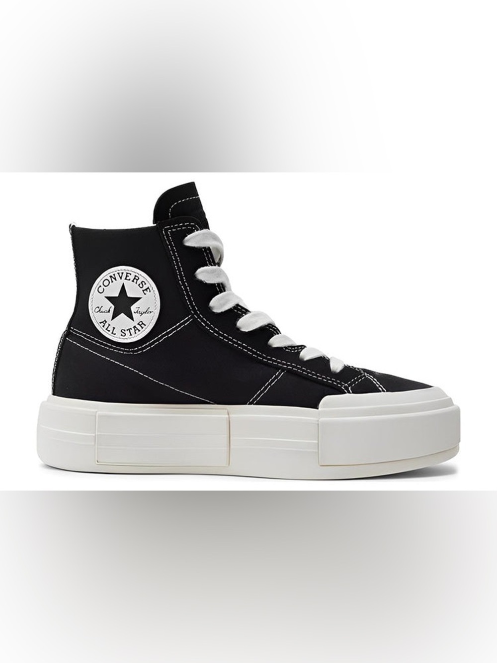 Converse Women's High Top Platform Sneaker - Black & White